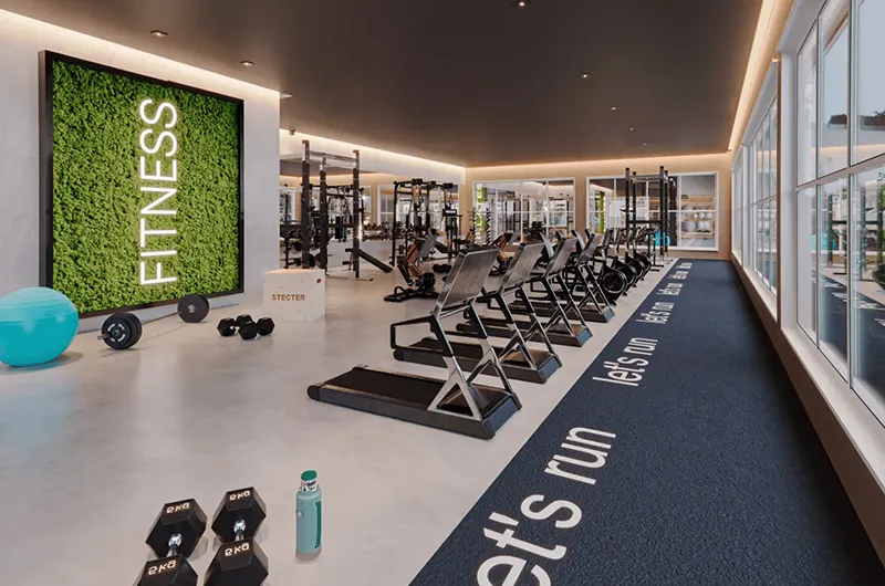Academia moderna e completa do Garden Home Resort